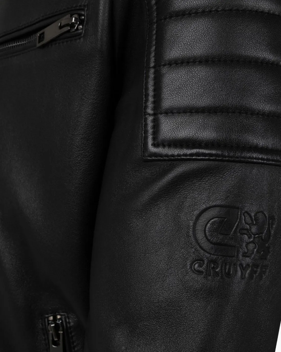 Discount Cruyff Cristobal Leather Biker Jacket