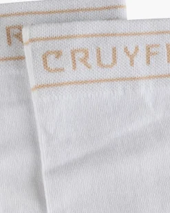 Fashion Cruyff White/Gold Stripe Sock